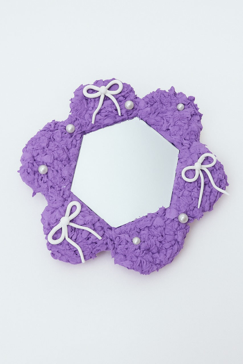 "Handmade Reflect Tissue Textured Beauty Mirror"